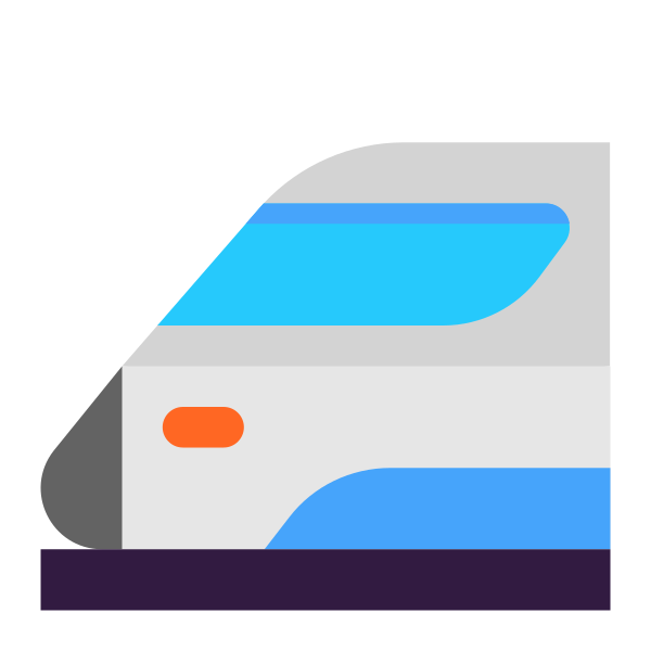 Bullet Train Flat Vector