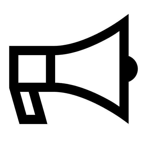 Bullhorn Solid Vector