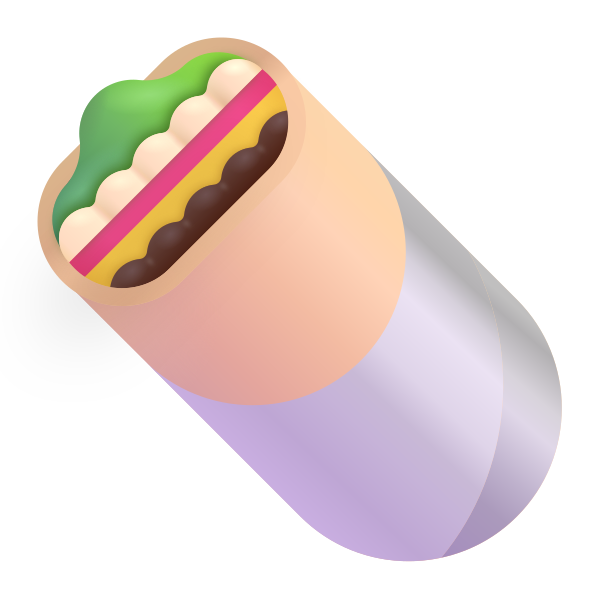Burrito Color Vector