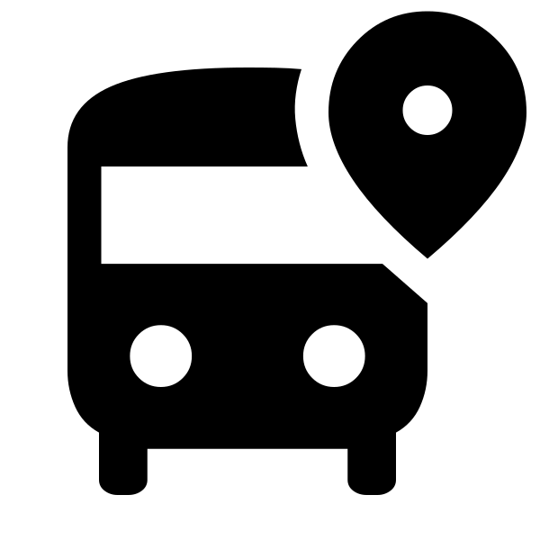 Bus Map Pin Fill