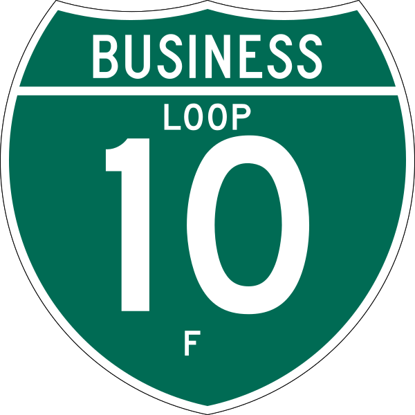 Business Interstate 10 F (TX) Vector