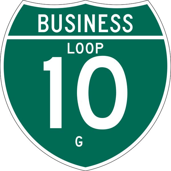 Business Interstate 10 G (TX) Vector