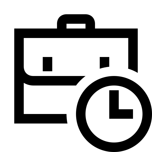 Business Time Solid Vector