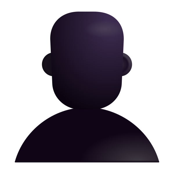 Bust In Silhouette Color Vector
