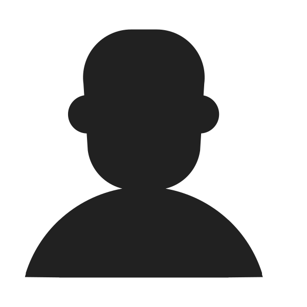 Bust In Silhouette High Contrast Vector