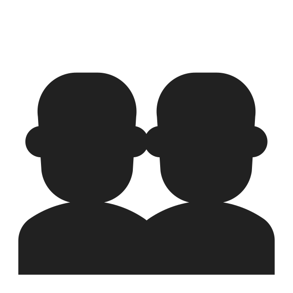 Busts In Silhouette High Contrast Vector