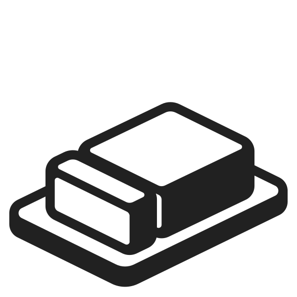 Butter High Contrast Vector
