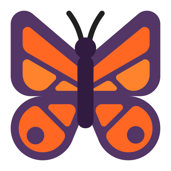 Butterfly Flat Vector