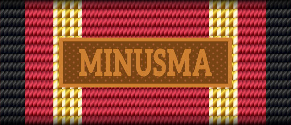 BW Einsatz MINUSMA Bandschnalle Bronze