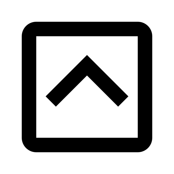Bx Chevron Up Square