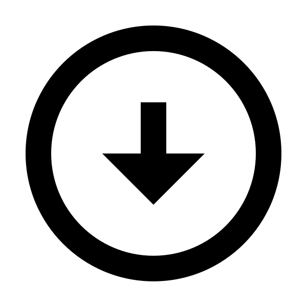 Bx Down Arrow Circle