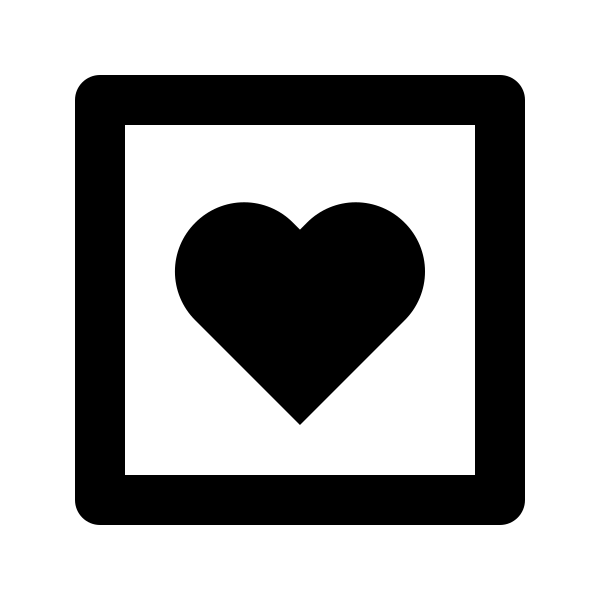 Bx Heart Square