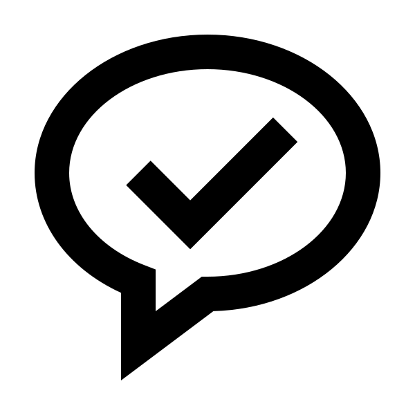 Bx Message Rounded Check