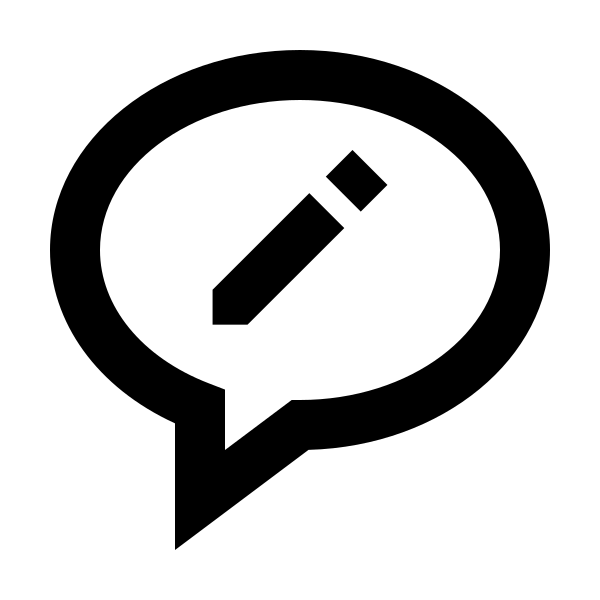 Bx Message Rounded Edit