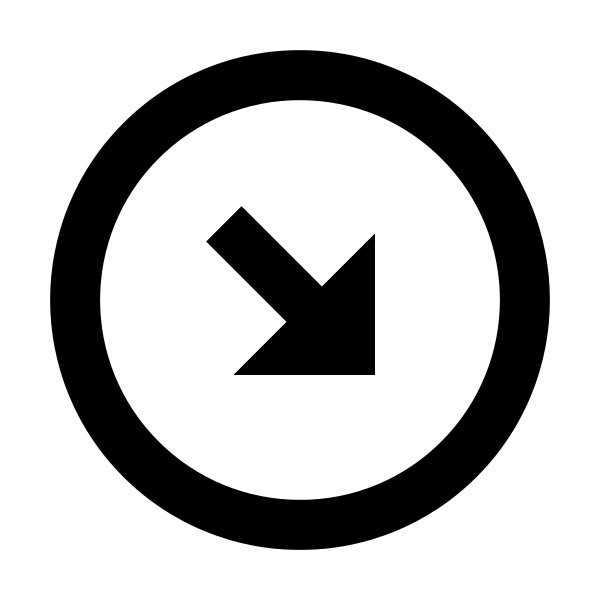 Bx Right Down Arrow Circle