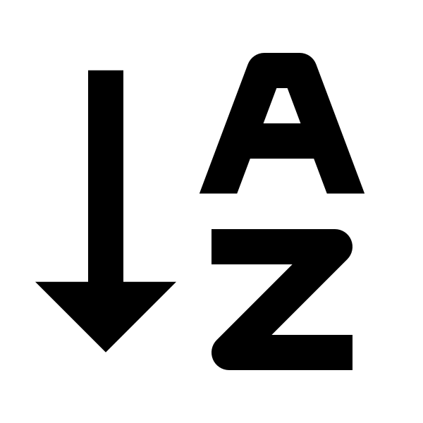Bx Sort A Z