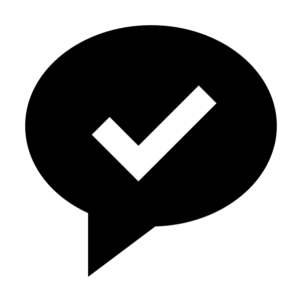 Bxs Message Rounded Check