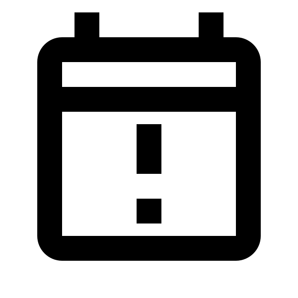 Calendar Alert Outline