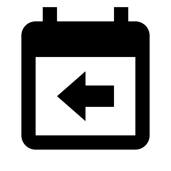 Calendar Arrow Left