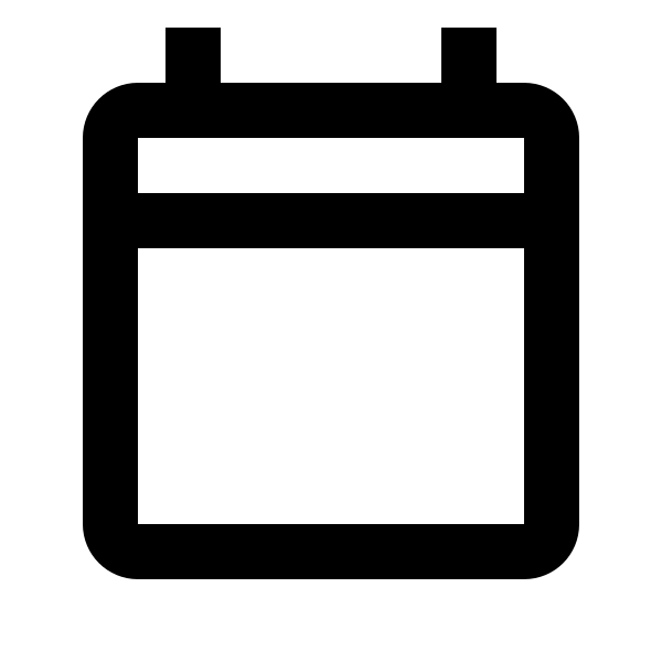 Calendar Blank Outline