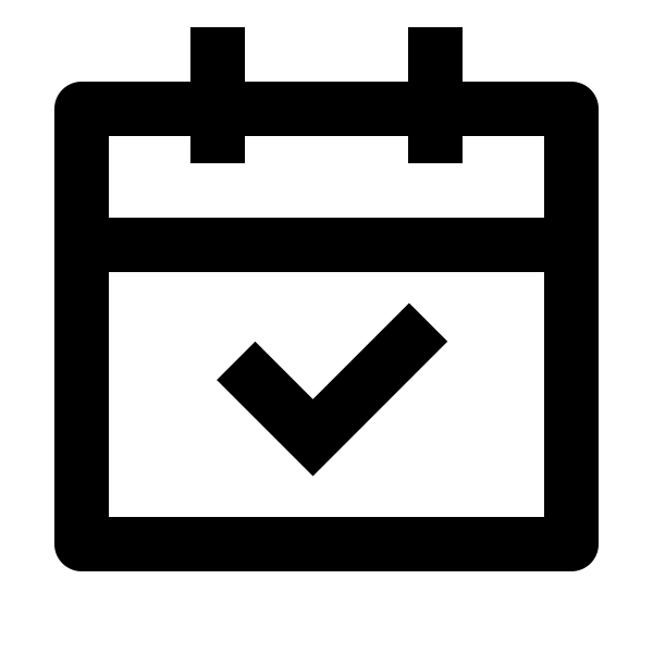 Calendar Check Line