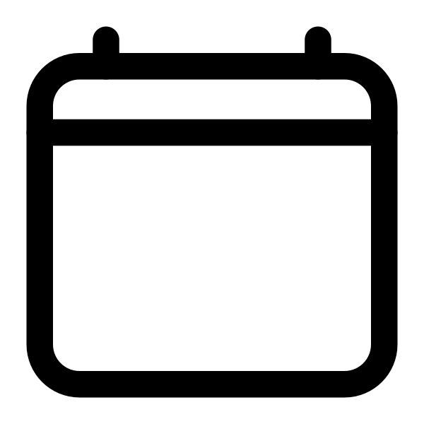Calendar Clear Outline