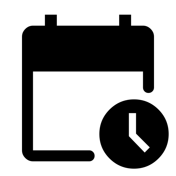 Calendar Clock Fill
