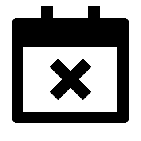 Calendar Close Fill