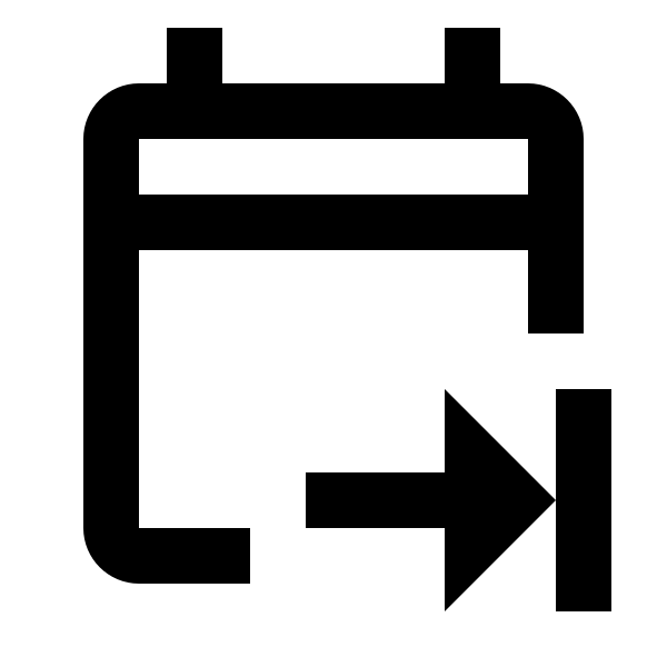 Calendar End Outline