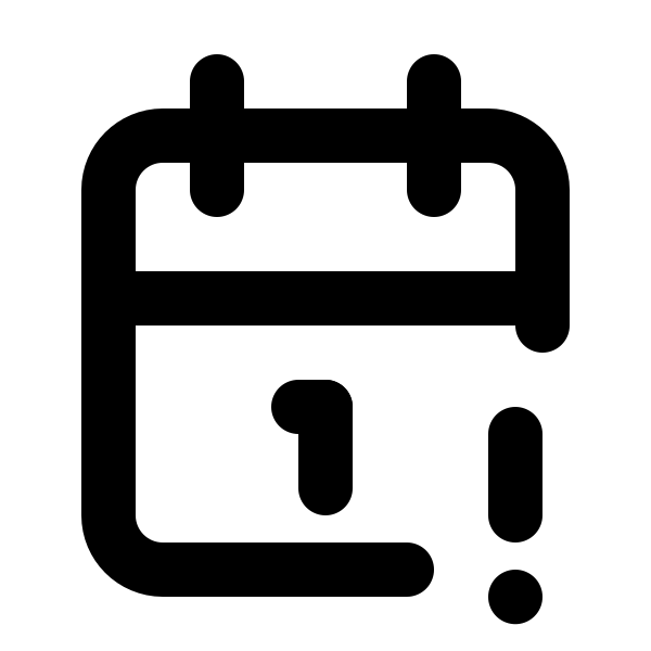 Calendar Exclamation