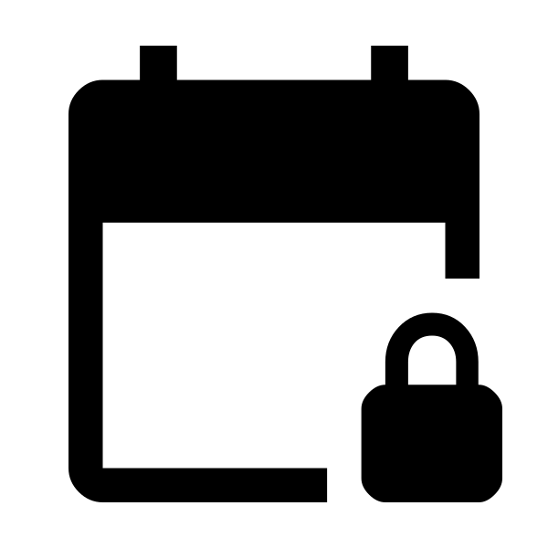 Calendar Lock Fill