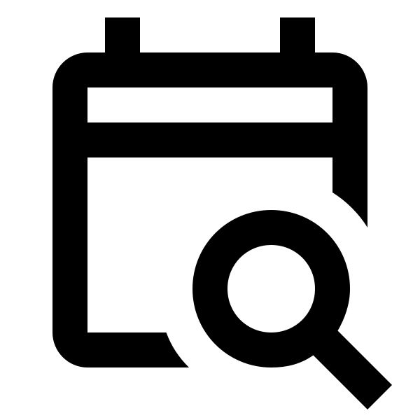 Calendar Search Outline