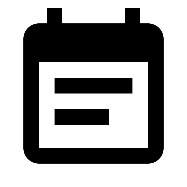 Calendar Text