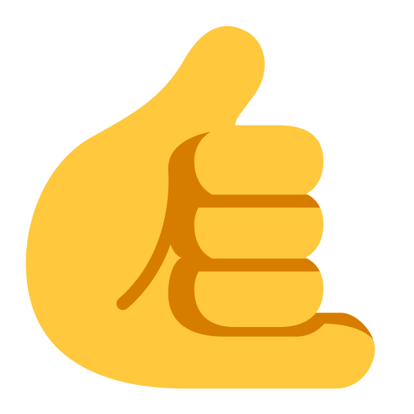 Call Me Hand Flat Default