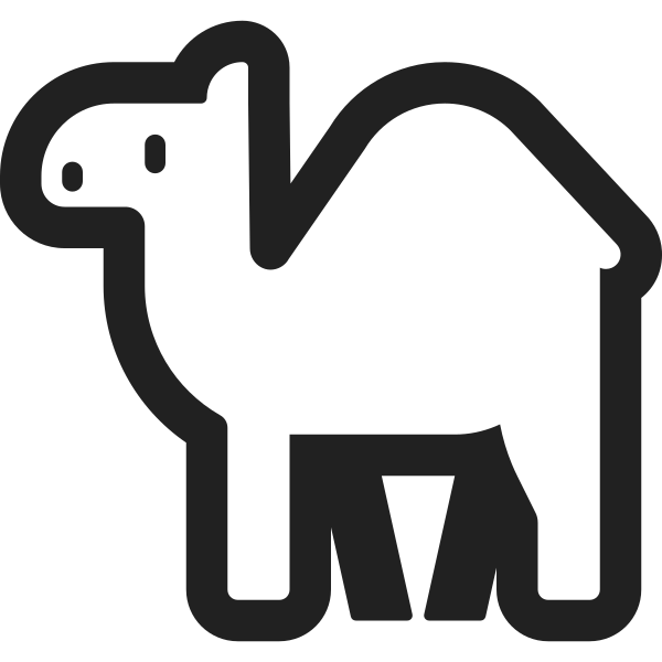Camel High Contrast Vector