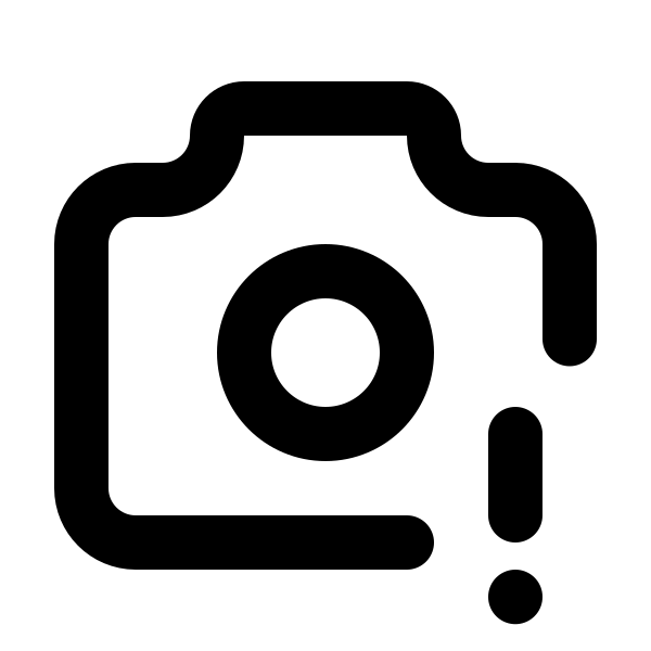 Camera Exclamation