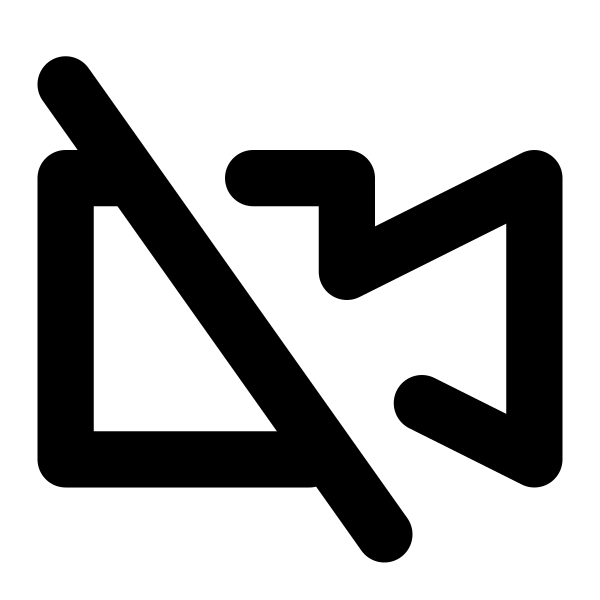 Camera Video Slash Vector