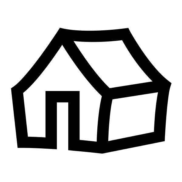 Campground Solid Vector