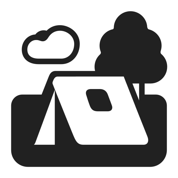 Camping High Contrast Vector