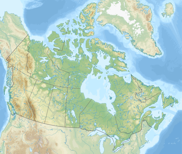 Canada Relief Map 2