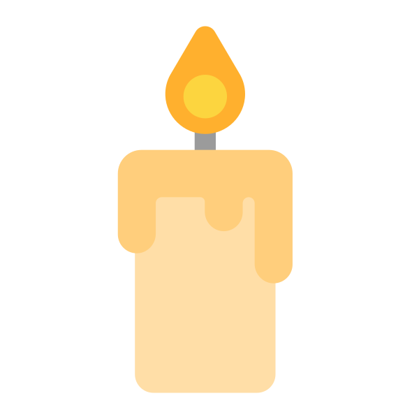 Candle Flat Vector