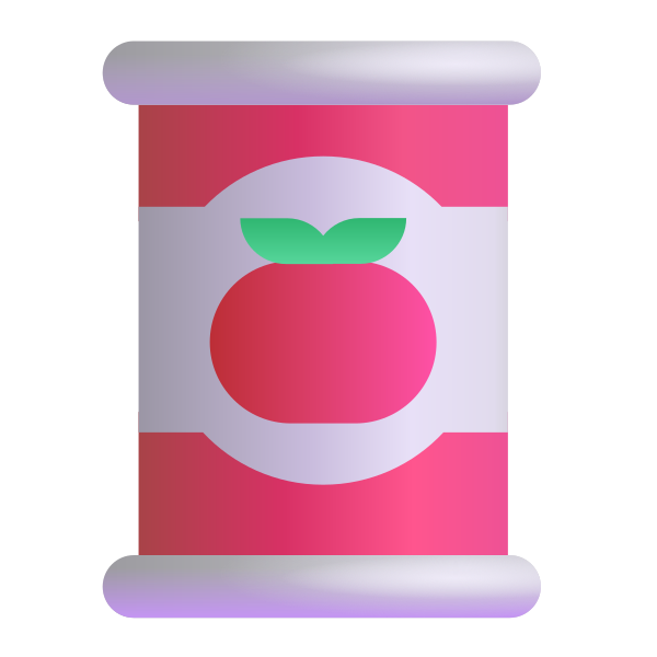Canned Food Color Vector