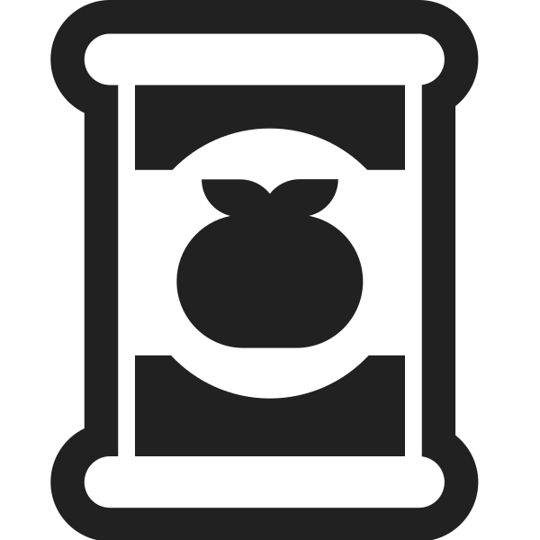 Canned Food High Contrast Vector
