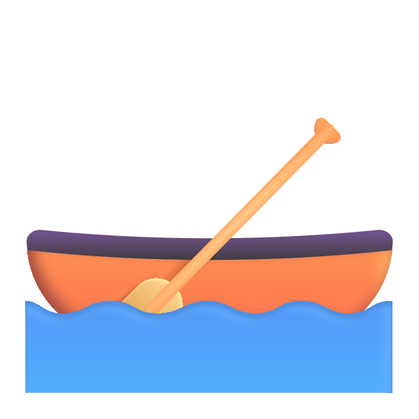 Canoe Color Vector