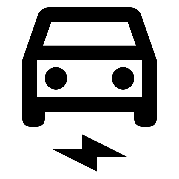 Car Electric Outline