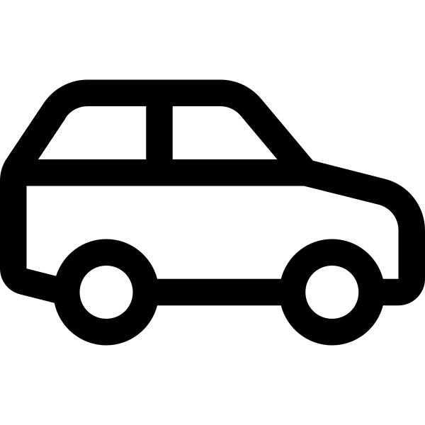 Car Side Solid Vector