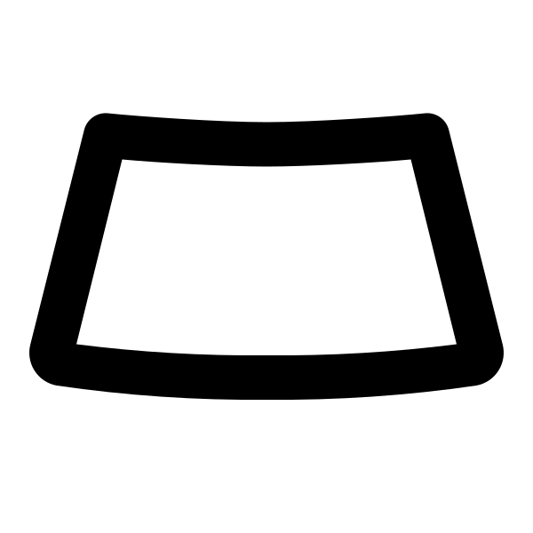Car Windshield Outline
