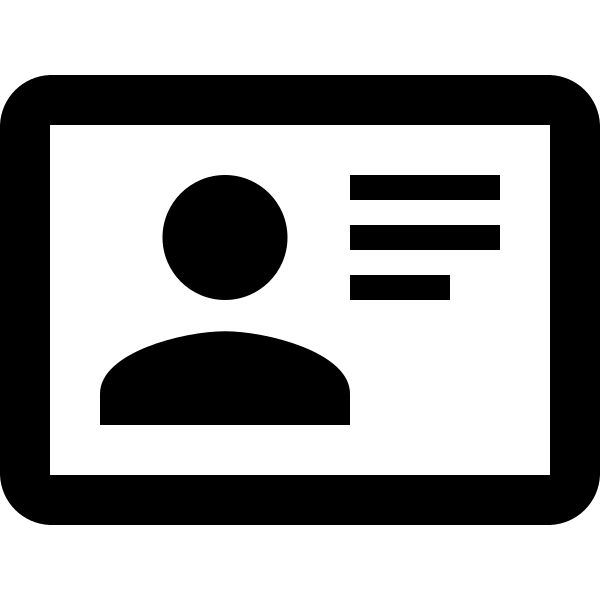 Card Account Details Outline
