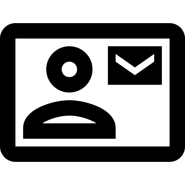 Card Account Mail Outline