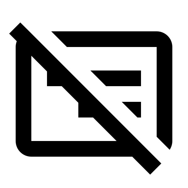 Card Bulleted Off Outline